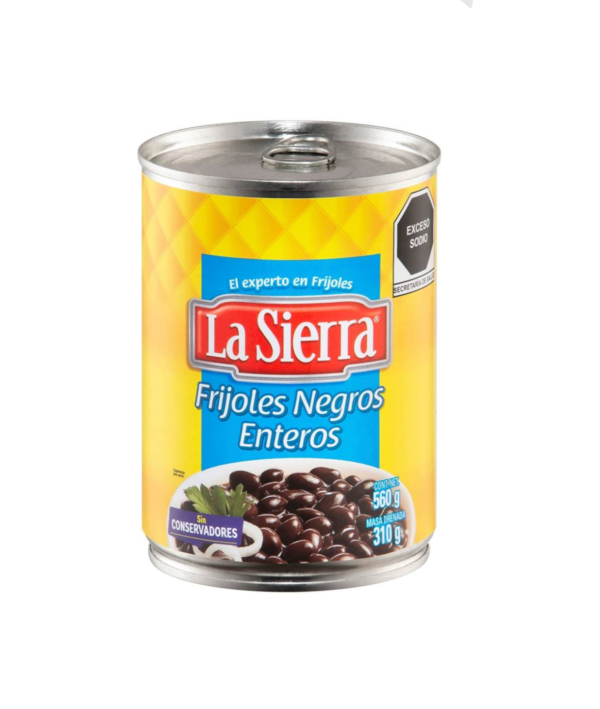 Frijole negros enteros La Sierra Aztek