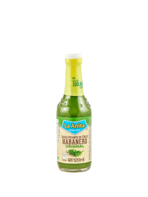 Salsa La Anita picante original de chile habanero verde 120 ml