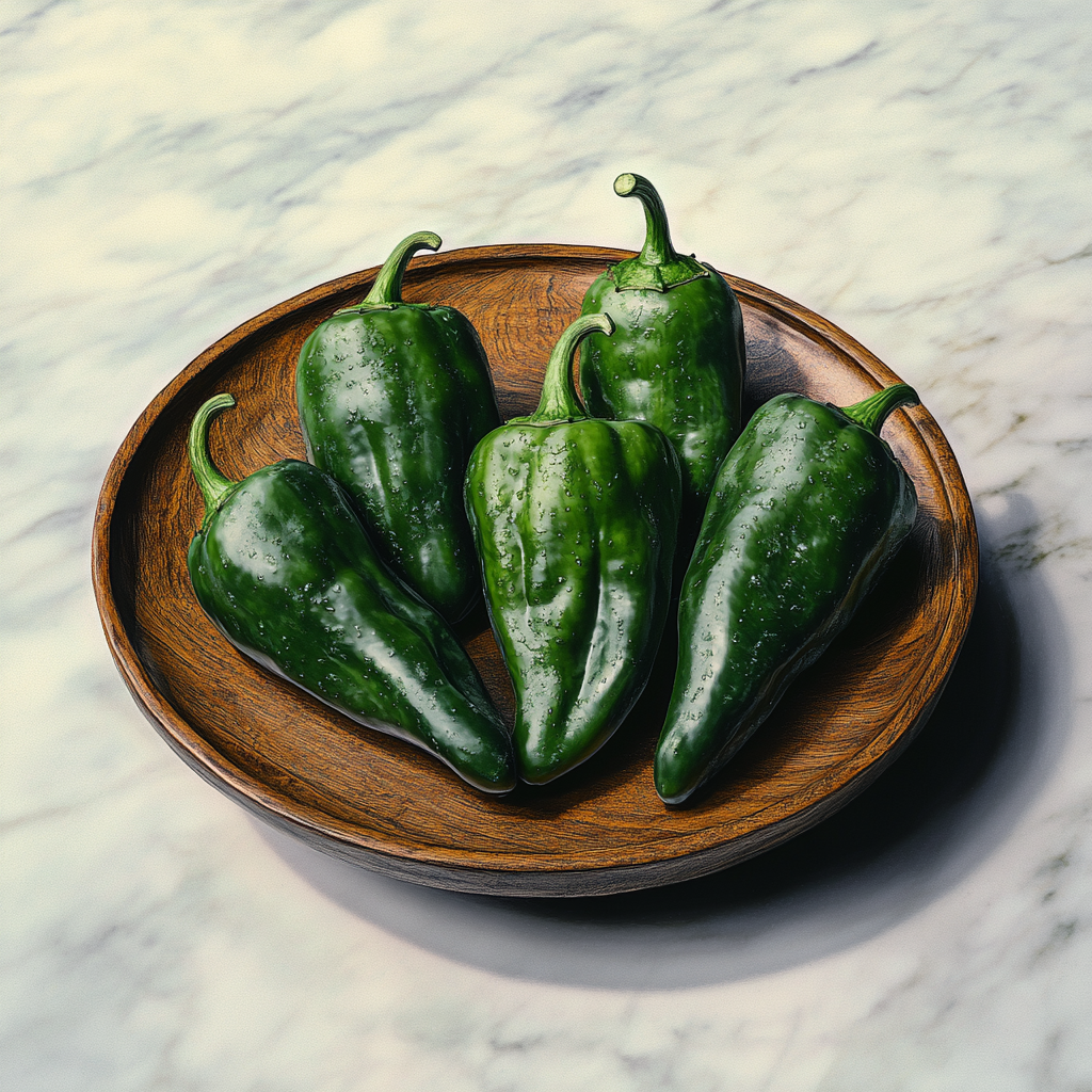 Chiles Poblanos frais, 250gr