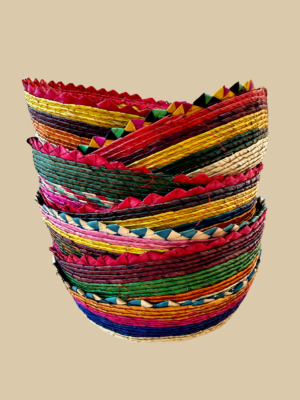 Tortillero Mexicain en palmier tressé