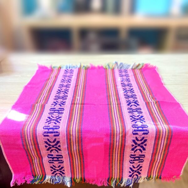 serviette artisanal rose