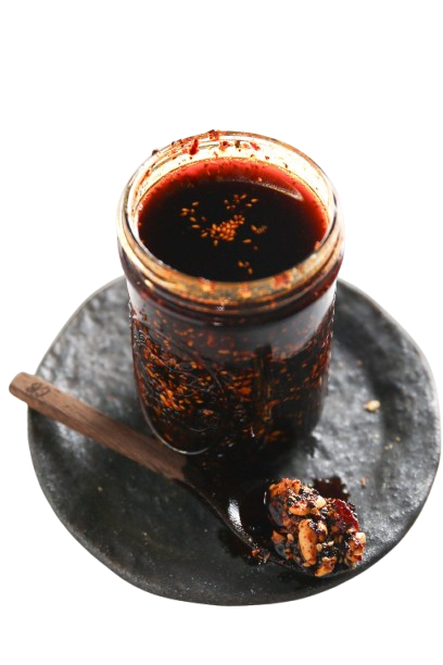 sauce macha avec chile morita