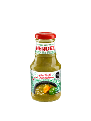 Sauce verte au piment habanero