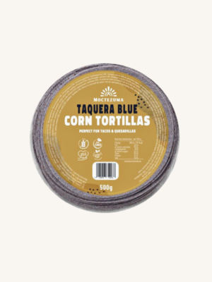 Tortillas de maïs bleu taqueras 12 cm Moctezuma