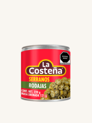 Piments Serranos en Rondelles