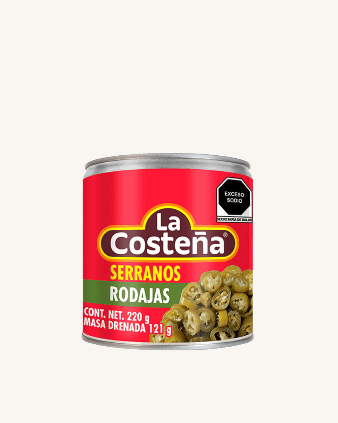 Piments Serranos en Rondelles